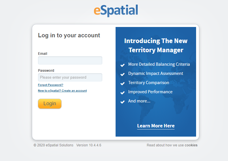 Logging Into ESpatial
